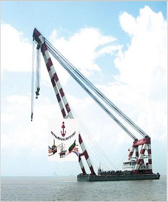 SALE - Self-propelled 1,300Ton Sheerleg Floating Crane / year 2008